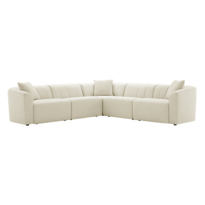 Augustine 5-Piece Modular Sectional with Reversible Cushions