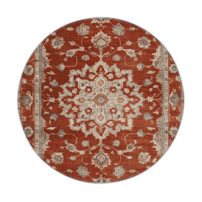 Tapis intérieur et extérieur brun Overdyed