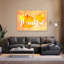 Citrouilles d'automne reconnaissantes - Affiche murale abstraite et contemporaine représentant un paysage d'automne vibrant - Citrouilles-853788214