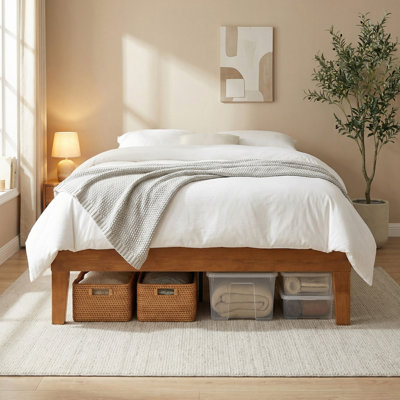 Solid Wood Platform Bed