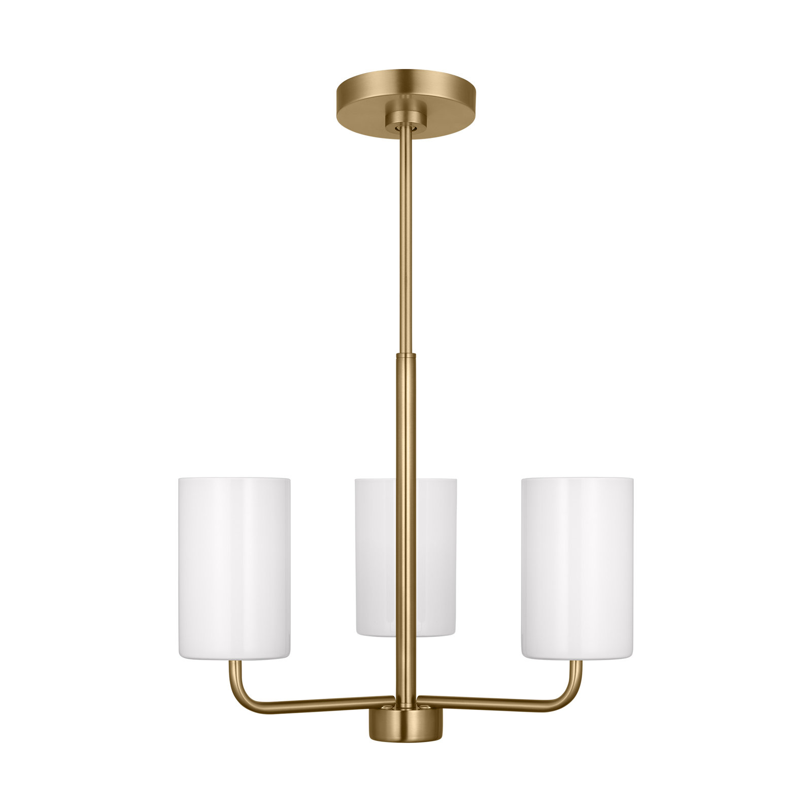 3 - Light Metal Dimmable Shaded / Spider Chandelier, Yes, Satin Bronze
