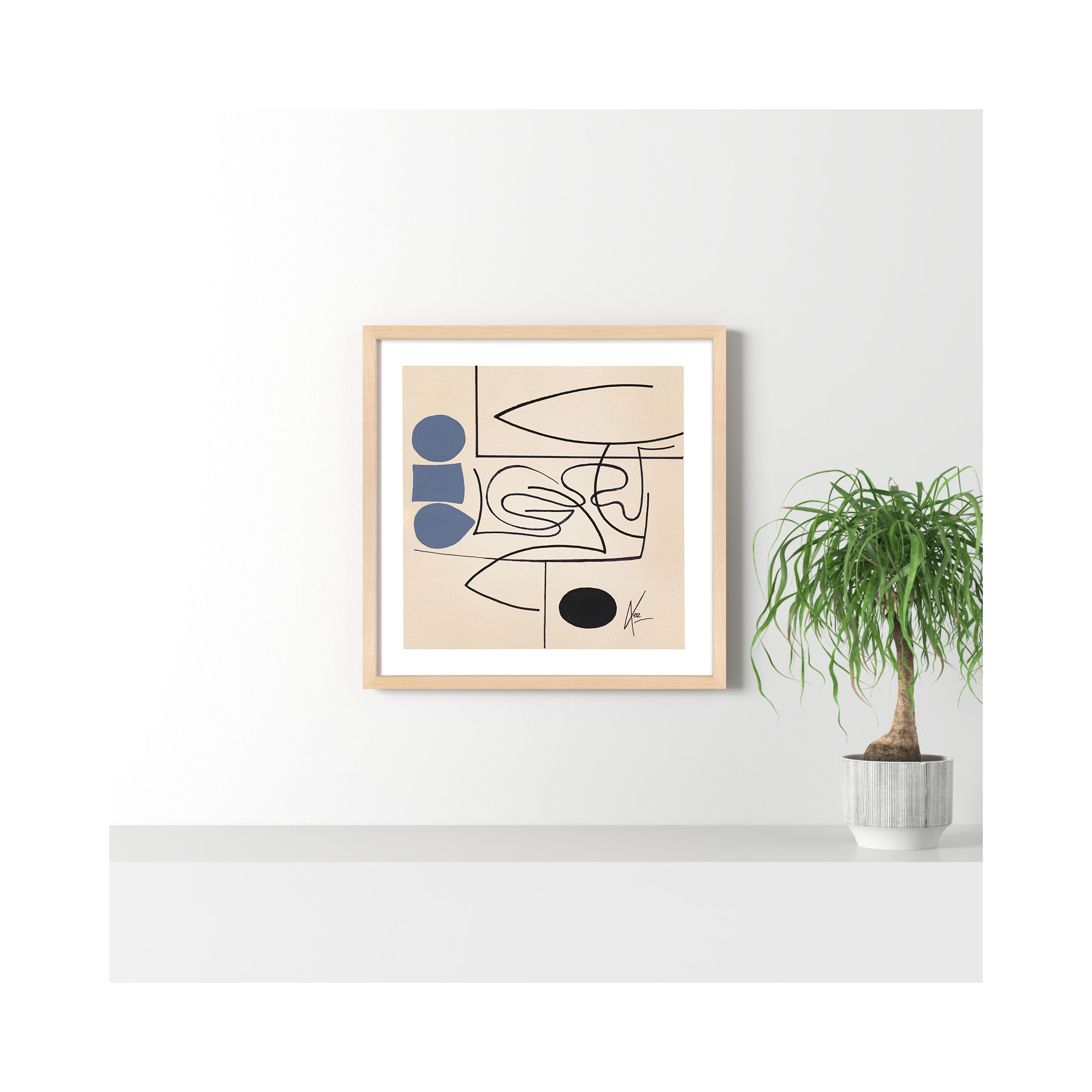 Reflection 2 by Lee Lessem, 30" H x 30" W x 1.25" D, Brown