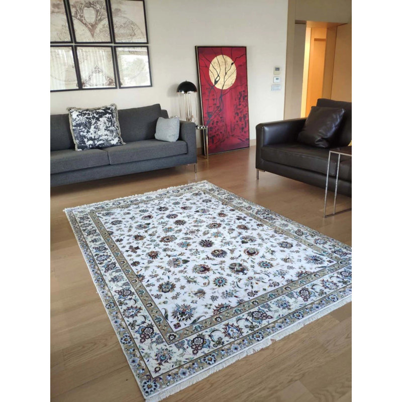 Tapis en coton Siena avec envers antidérapant, Rectangle 5 pi 3 po x 9 pi 11 po