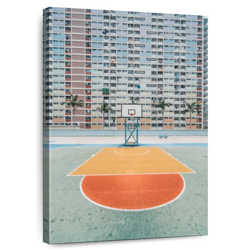 Terrain de basketball de Hong-kong, H 39 po x l 26 po