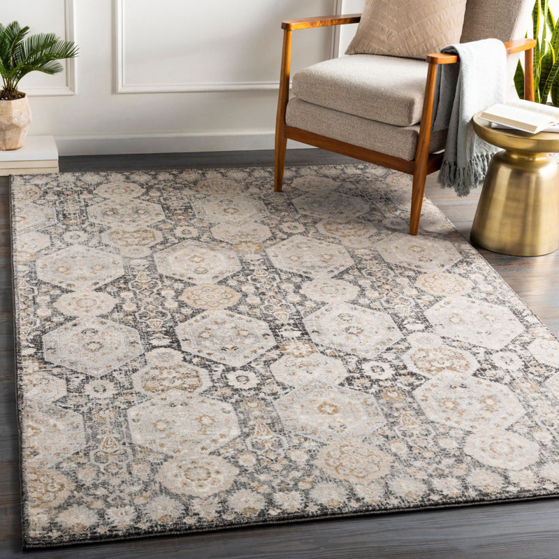 Blannie Floral Machine Tufted Area Rug, Rectangle 130 x 170 cm