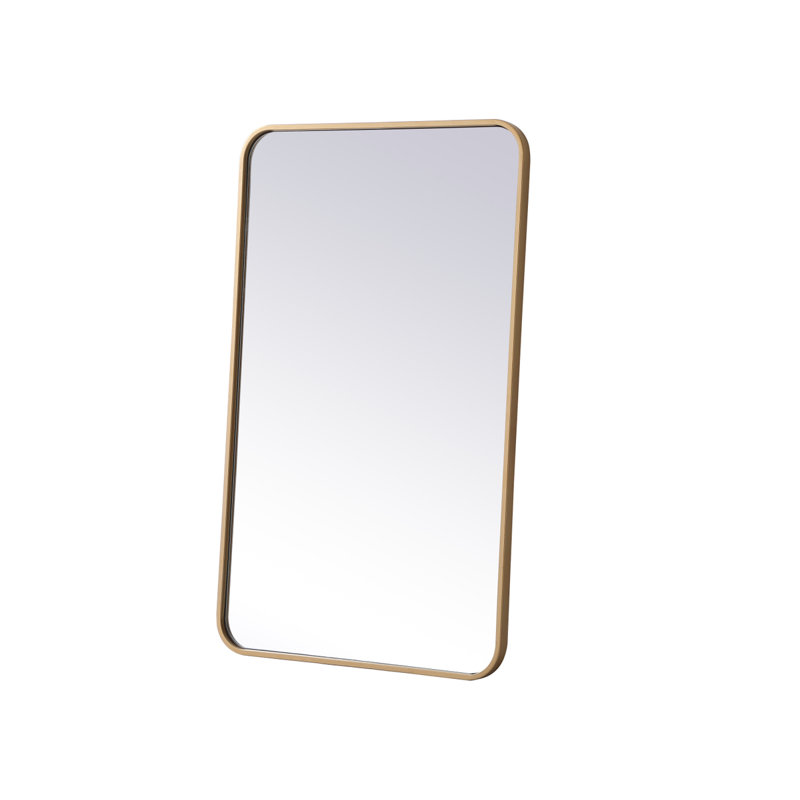Miroir mural Sabine, Laiton, 36 po x 22 po