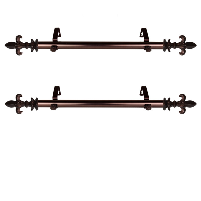 Tringle à rideaux simple côté Fernando Wanita, Bronze