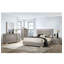 Meuble de chambre contemporain avec cadre de lit avec tête de lit à DEL et finition UV 1Pc-67025850-67025852