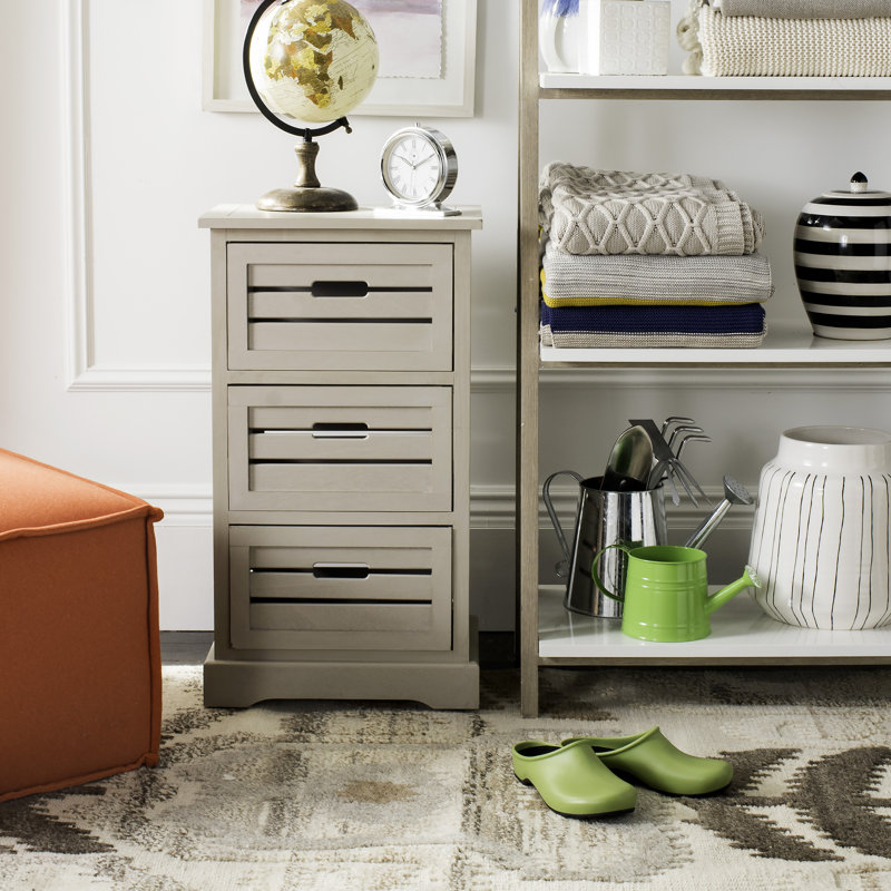Regan Solid Wood Accent Chest, Gray