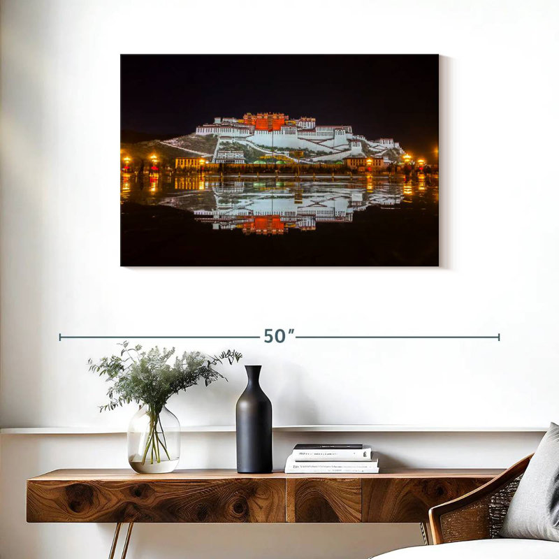 Adella Potala Palace Nighttime, 24" H x 36" W