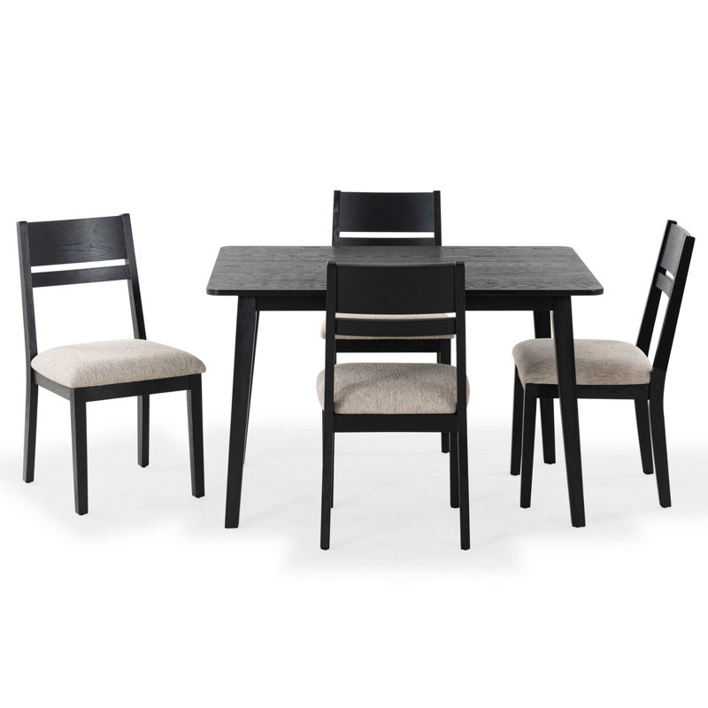 Bellalexa Wood Dining Chair, Black