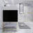 Glasgow 84'' Double Bathroom Vanity with Acrylic Top-1453707357