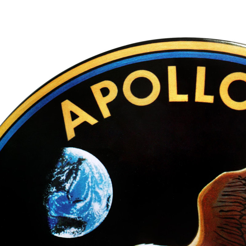Panneau mural en dôme Apollo 11 - 15,5 po x 15,5 po