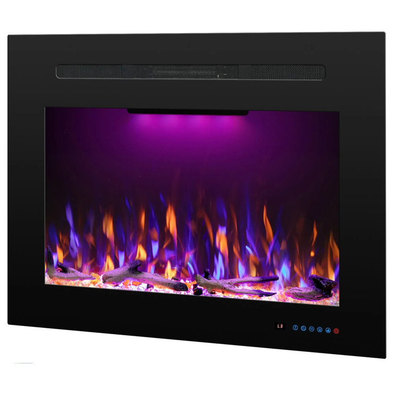 Abdualeem Electric Fireplace Insert with 5120 BTU, 21.14" H x 35.43" W x 8" D