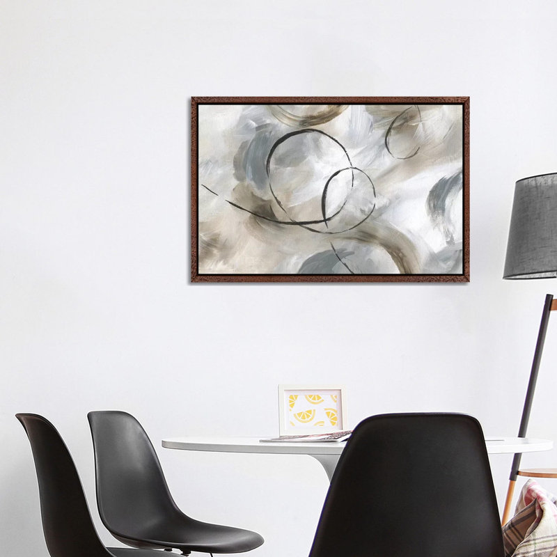 Allegro - Painting on Canvas, Classic Brown Wood Framed, 101.6 cm H x 66.04 cm W