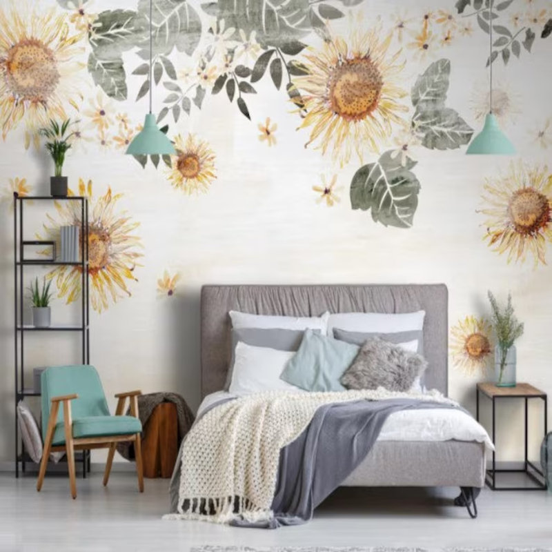Golden Sunflower Breeze, 96" L x 108" W