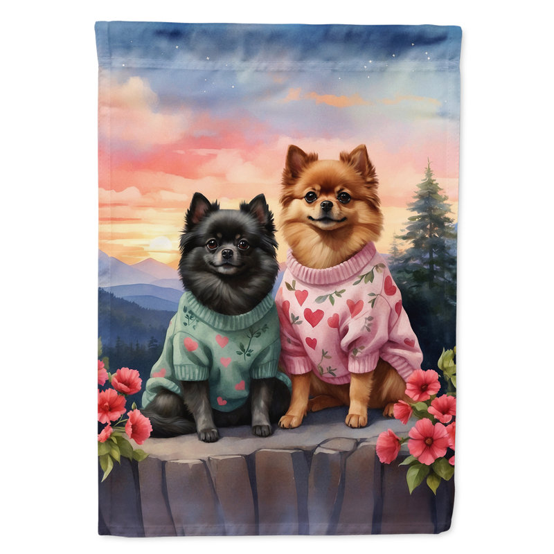 Double Sided 15.5'' H x 11.25'' W Polyester Valentine's Day Garden Flag