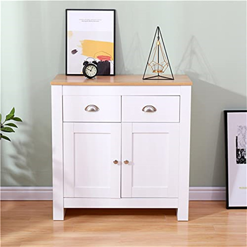 Aaeedah Accent Chest, White/Brown