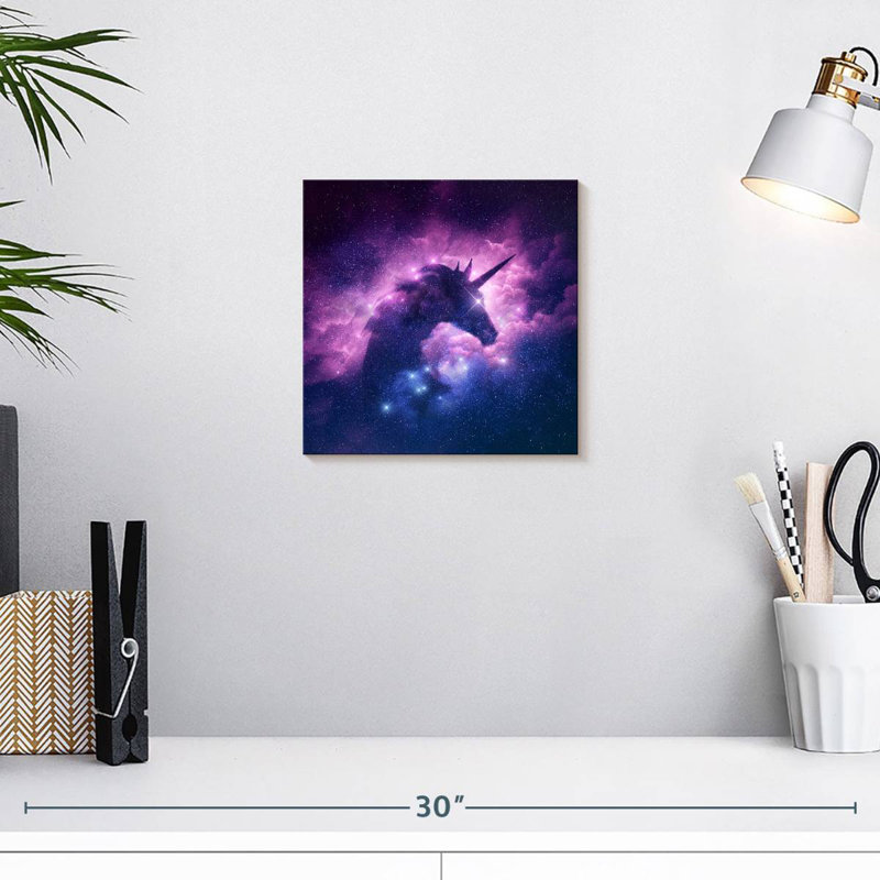Kelan Unicorn Galaxy, 10" H x 10" W