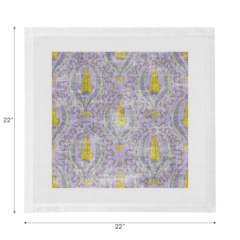 Byzantine Jewel Cotton Sateen Dinner Napkins, Lilac