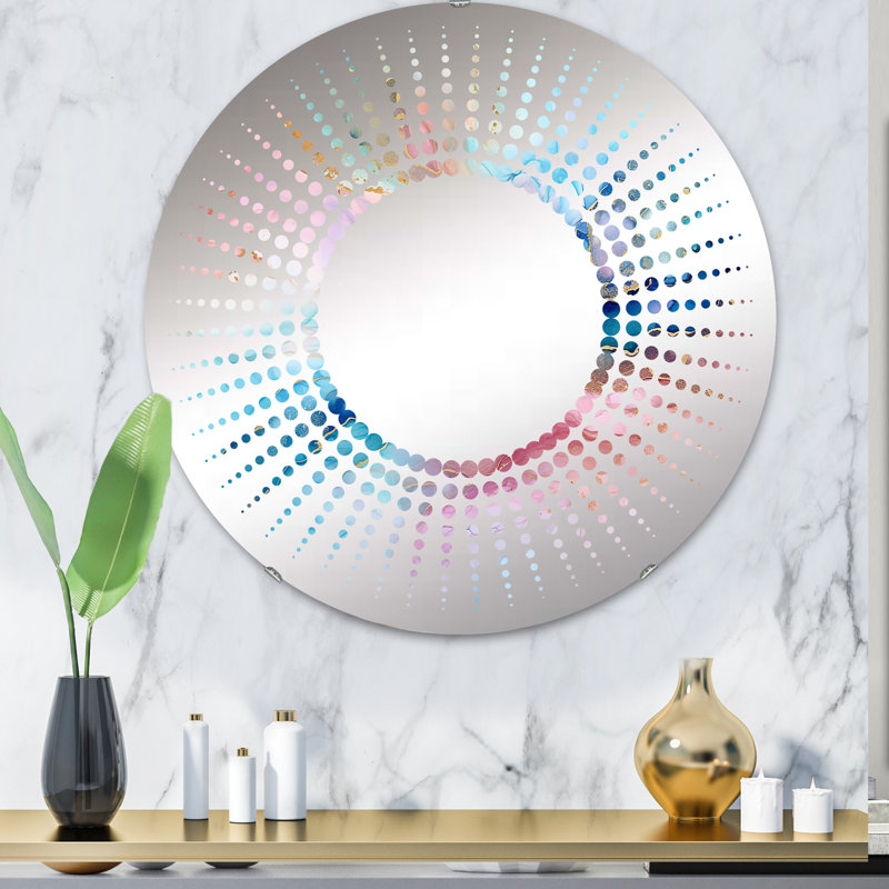 Bryliee Circle Mirror, 31.4" x 31.4"