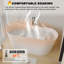 Baignoire autoportante 67 po en acrylique, baignoire autoportante, blanc brillant, drain chromé Toe-tap 67 po, certifié Cupc