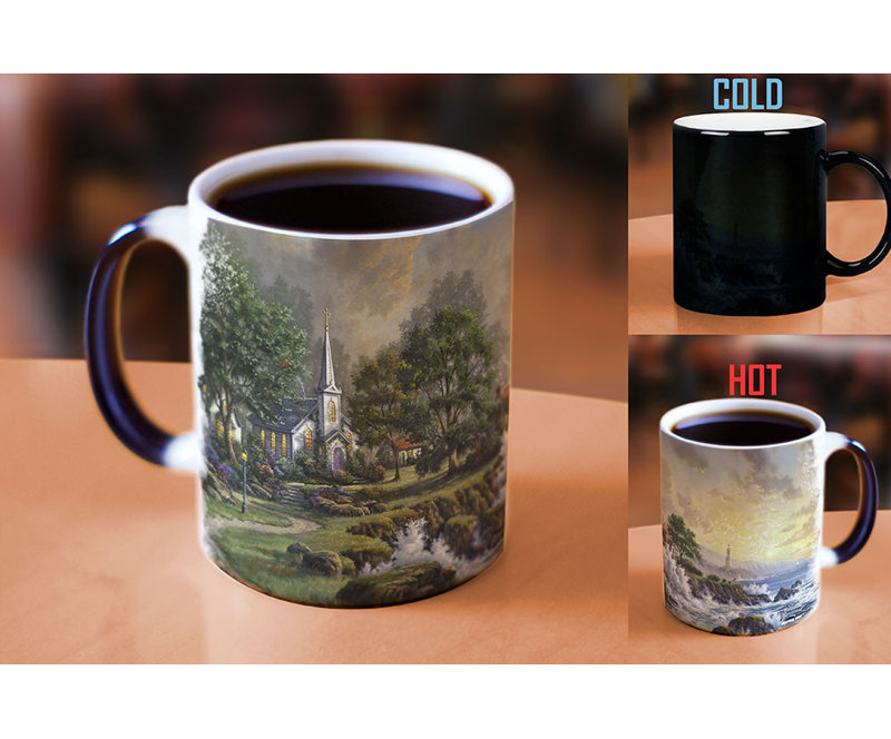 Verres à changement de chaleur Thomas Kinkade Seaside Haven Morphing - 11 oz
