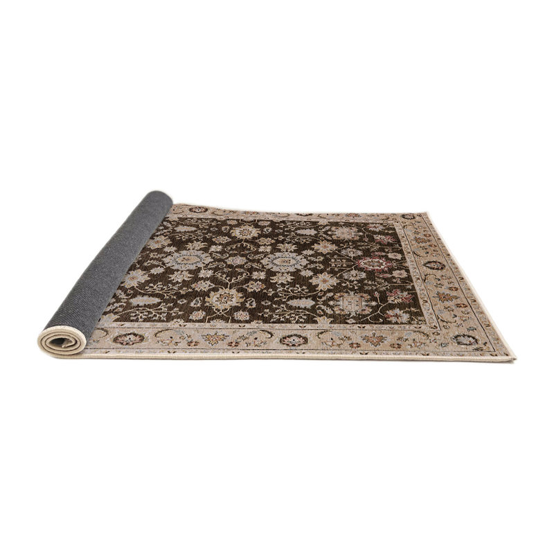 Tapis oriental beige / brun Cardew, Rond 6 pi