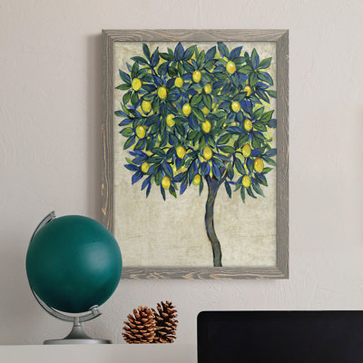 «Lemon Tree Composition I», toile encadrée de qualité supérieure - prête à être accrochée