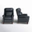 Fauteuil inclinable en cuir véritable Ambrosane-79515885