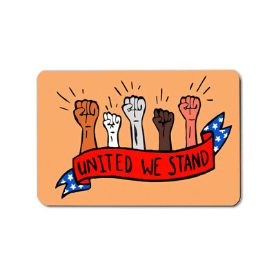 Tapis d'entrée 24 po x 36 po United We Stand Fist Print