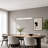 1 - Light Modern Linear Led Dimmable Pendant Light