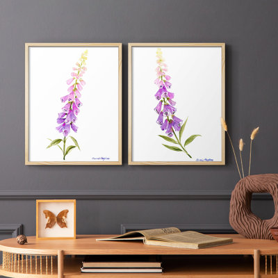Annie's Foxglove I-Premium Framed Print -Ready to Hang - No Nails Required - No Nails Required