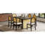 Ensemble de table de salle à manger 7 pièces pour table de salle à manger rectangulaire de 6 à 59,8 po avec placage de chêne vieilli et 6 chaises en rotin, mobilier de cuisine rustique pour la salle à manger-902222762