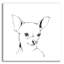 «Line Dog Chihuahua» par Chris Paschke - reproduction de dessin non encadrée-217889533