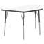 Table d'activité trapézoïdale effaçable à sec avec pieds réglables-99093466-99093469-120150982