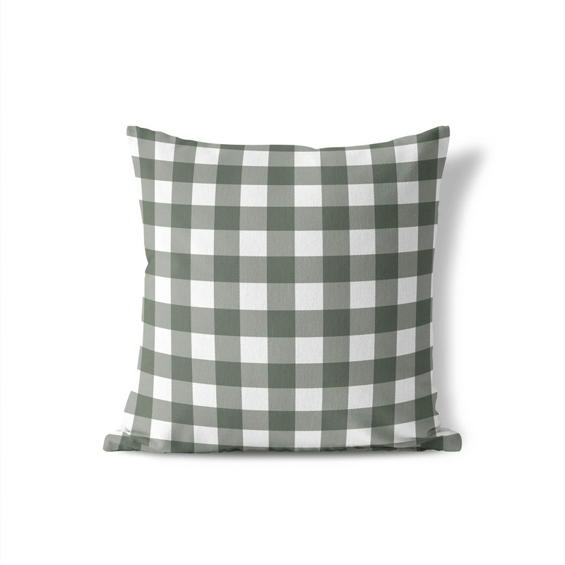Coussin Proper, Chimichurri / vert, H 18 po x l 18 po