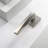 Convex Satin Nickel Combined Bed/Bath & Hall/Closet Modern Door Handle (Privacy/Passage - Right Hand)-71089111-71089112-71089113