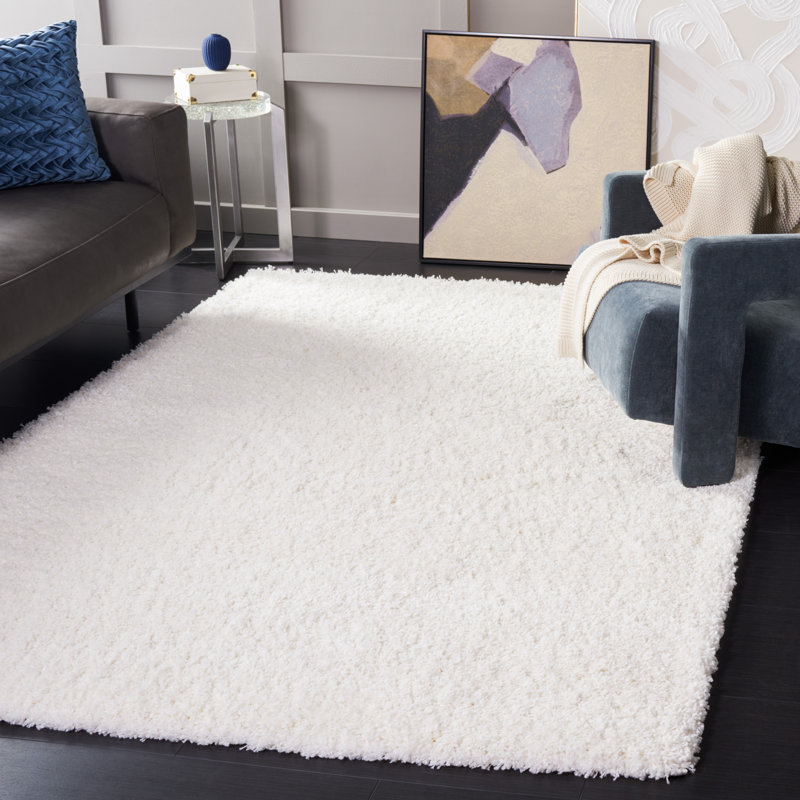 Tapis blanc Assar, Rectangle de 5 pi 3 po x 7 pi 6 po