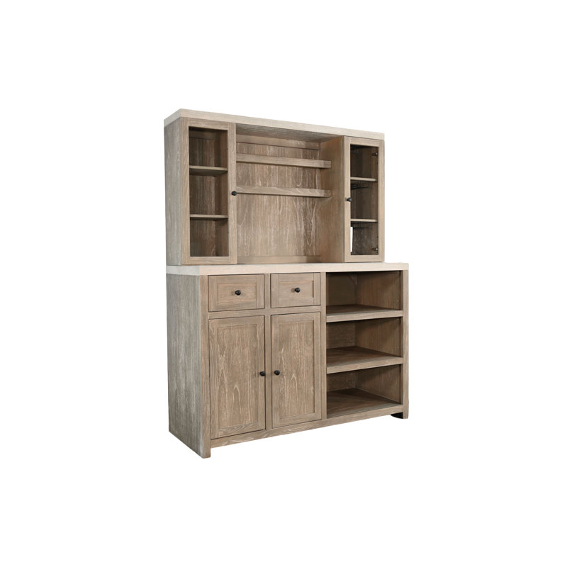 Bar rustique en bois avec huche