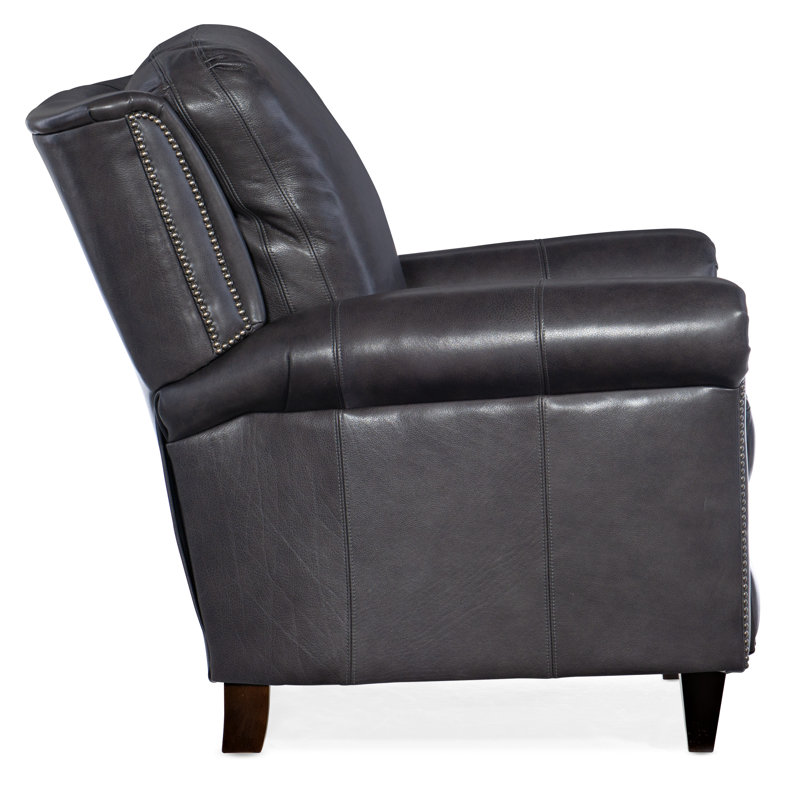 Richardson Manual Recliner, Gunmetal with Tapered Leg
