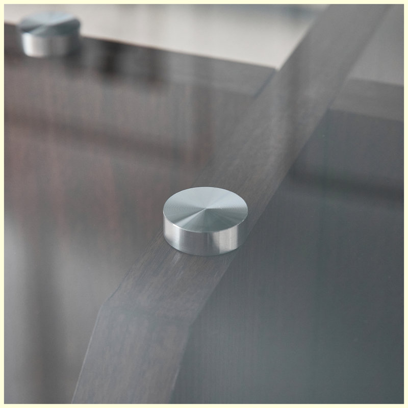 Table basse à structure en croix avec plateau en verre trempé gris et rangement en forme de ventilateur en noyer pour le salon, petits espaces