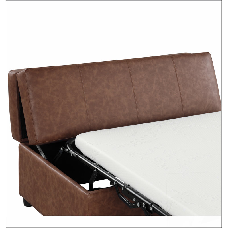 Lit escamotable pliant avec lit d'invité convertible et matelas