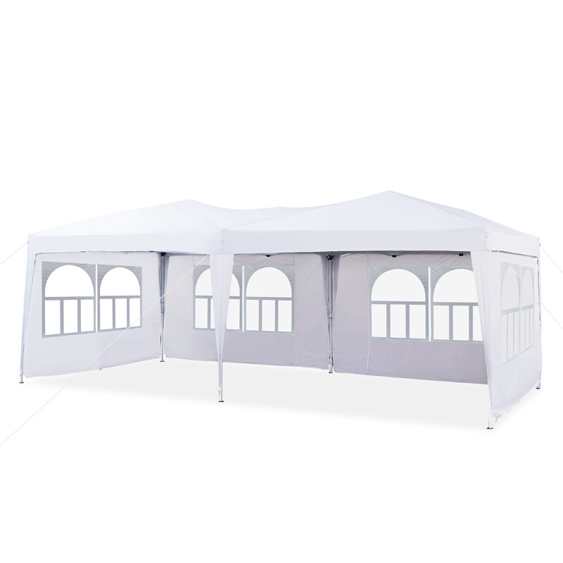 Asse 6m x 3m Metal Pop Up Gazebo, White