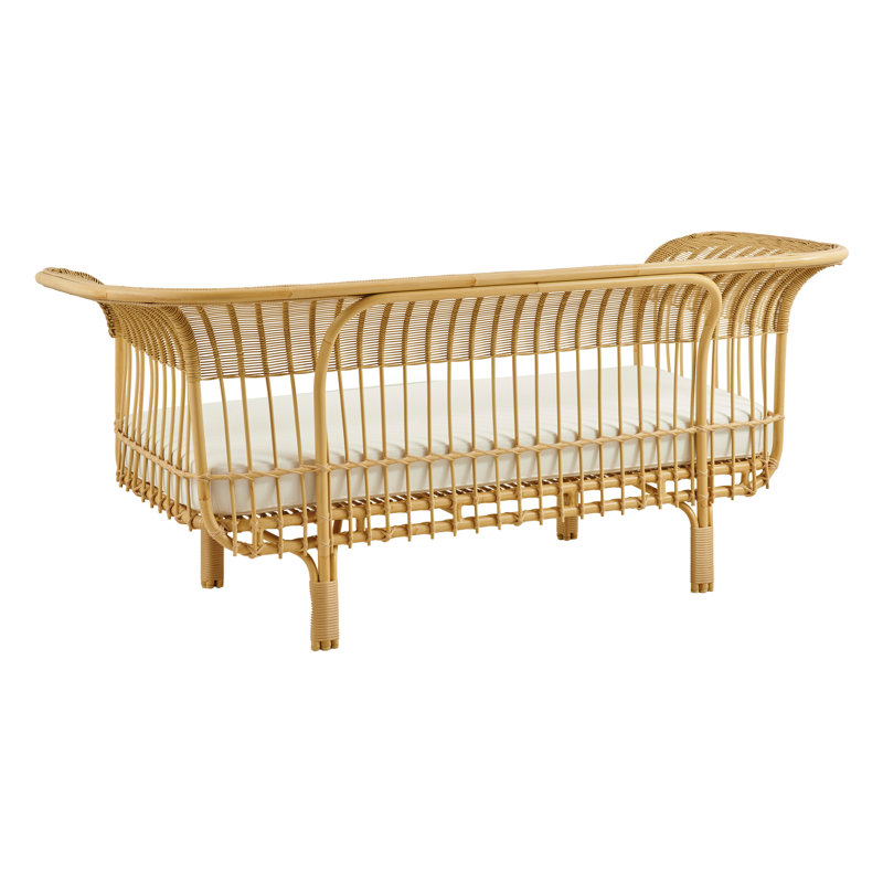 Franco Albini Belladonna Outdoor Sofa, White Canvas, Natural