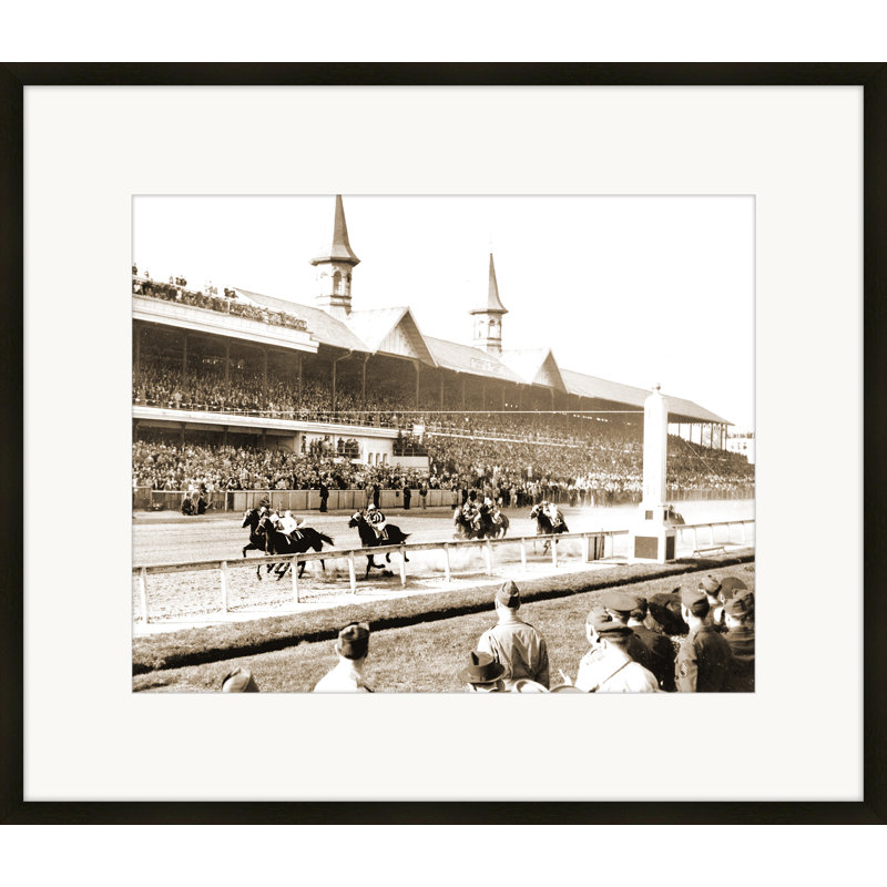 «Derby», reproduction de photo encadrée, H 25 po x l 29 po x P 2 po