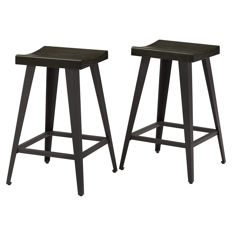 Purkey Counter Stool with Metal Frame
