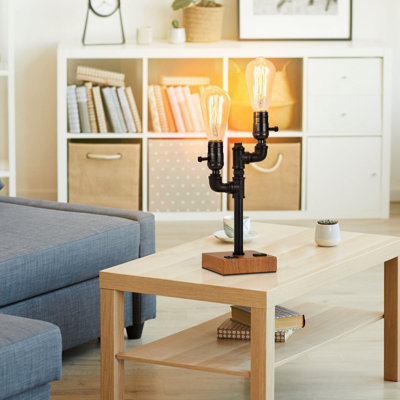 Lampe de bureau noire 11,4 po Anuoluwa