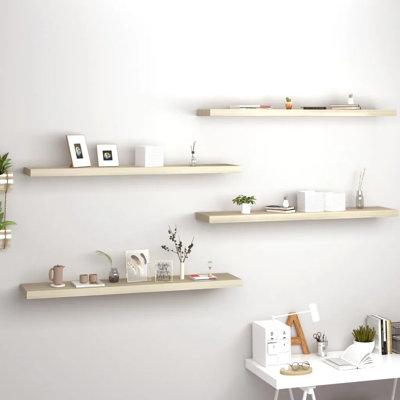 Arsis 4 Piece Metal Floating Shelf