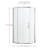 34" - 34" W x 72" H Pivot Semi-Frameless Neo-Angle Reversible Shower Enclosure with Tempered Glass and Fixed Pannel-53511875
